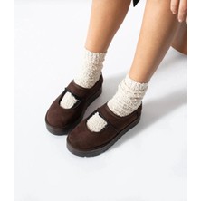 OEY Fashions Carren Kahverengi Süet Bot