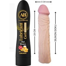A B Aşkın Deposu  A+Ballı Aromalı 125 ml Yenile Bilir Jel +Gerçekçi Kılıfı 17 cm Süper İKİLİXXW54PM8
