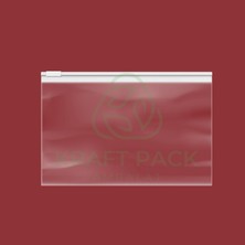 Şeffaf Beyaz Slider Fermuarlı Ambalaj 15X25-10 adet