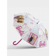 Benitto Kids Koruma Kılıflı Lisanslı Beyaz Barbie Çocuk Şemsiyesi BNT159
