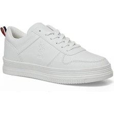 U.S. Polo Assn. Kadın Ayakkabı 102032843 Beyaz Düz Tabanlı Şık Tasarım