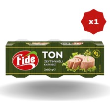 Fide Ton Balığı 3’lü Zeytinyağlı 80 gr - (1 Adet)