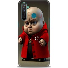 Rulet Realme 5 Pro Kılıf Hd Baskılı Kılıf + Seramik Tam Kaplayan Ekran Koruyucu 245