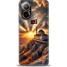 Rulet Realme 12 Lite 4g Kılıf Hd Baskılı Kılıf + Seramik Tam Kaplayan Ekran Koruyucu 229