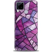 Rulet Realme C15 Kılıf Hd Baskılı Kılıf + Seramik Tam Kaplayan Ekran Koruyucu 331
