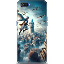 Rulet Realme C2 Kılıf Hd Baskılı Kılıf + Seramik Tam Kaplayan Ekran Koruyucu 224