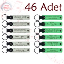 Miawiki Beyaz & Fıstık Yeşili, Aile Pikniklerine Anlamlı Sürpriz, 46’lı Set, Kişiye Özel Yazılı Anahtarlık