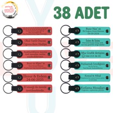 Miawiki Nar Çiçeği & Turkuaz, 38’li Set, Kişiselleştirilebilir Hatıra, Satranç Turnuvası Katılımcılarına Anı