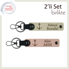 Miawiki Yat Severlere Özel Armağan, Deniz Tutkusunu Yansıtan Kişisel Çapa Anahtarlık, Sütlü Kahve-Yavru Ağzı