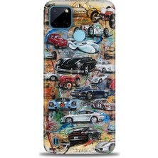 Realme C21Y Kılıf Hd Baskılı Kılıf + Seramik Tam Kaplayan Ekran Koruyucu 483