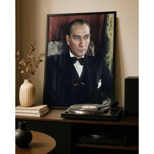 Fuart.Co Atatürk Portre Dijital Baskı Poster V9 (Çerçevesiz) ATFU