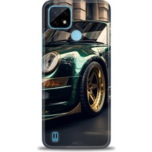Rulet Realme C21 Kılıf Hd Baskılı Kılıf + Seramik Tam Kaplayan Ekran Koruyucu 486