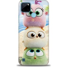 Rulet Realme C25Y Kılıf Hd Baskılı Kılıf + Seramik Tam Kaplayan Ekran Koruyucu 366