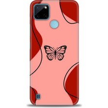 Rulet Realme C21Y Kılıf Hd Baskılı Kılıf + Seramik Tam Kaplayan Ekran Koruyucu 189