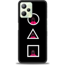 Rulet Realme C35 Kılıf Hd Baskılı Kılıf + Seramik Tam Kaplayan Ekran Koruyucu 285