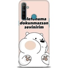 Rulet Realme C3 Kılıf Hd Baskılı Kılıf + Seramik Tam Kaplayan Ekran Koruyucu 158