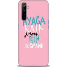 Rulet Realme 6 Kılıf Hd Baskılı Kılıf + Seramik Tam Kaplayan Ekran Koruyucu 161