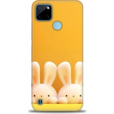 Realme C25Y Kılıf Hd Baskılı Kılıf + Seramik Tam Kaplayan Ekran Koruyucu 78