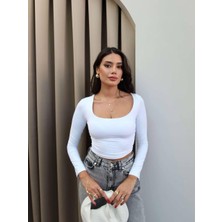 Chic Lumi Bisiklet Yaka Yanı Büzgülü Basic Bluz