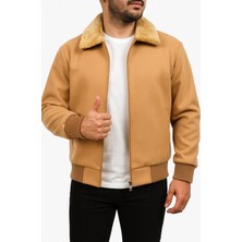 Erkek Kaşe Mont Kürklü Yaka Astarlı Fermuarlı Kışlık Ceket – Plus Scorpion