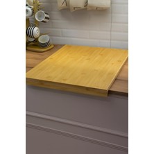 İliva Tezgaha Dayamalı Bambu Kesme Tahtası Büyük Boy