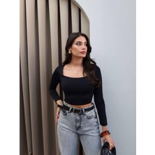 Chic Lumi Bisiklet Yaka Yanı Büzgülü Basic Bluz