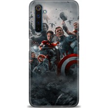 Rulet Realme 6 Pro Kılıf Hd Baskılı Kılıf + Seramik Tam Kaplayan Ekran Koruyucu 98