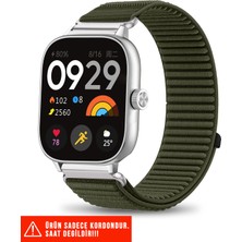 Nezih Case Xiaomi Redmi Watch 4 / 5 / 6 / Band 8 Pro / Uyumlu Hasır Örgü Spor Cırtlı Naylon Kordon 20MM