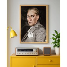 Fuart.Co Atatürk Portre Dijital Baskı Poster V8 (Çerçevesiz) ATFU