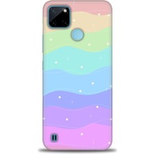 Rulet Realme C25Y Kılıf Hd Baskılı Kılıf + Seramik Tam Kaplayan Ekran Koruyucu 423