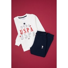 U.S. Polo Assn. Erkek Çocuk Beyaz Eşofman Takımı 50319068-VR013