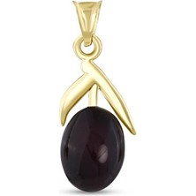 Koçak 14 Ayar Zeytin Tasarım Altın Kolye Ucu