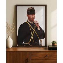 Fuart.Co Atatürk Sakallı Portre Dijital Baskı Poster (Çerçevesiz) ATFU