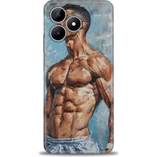 Realme Note 50 Kılıf Hd Baskılı Kılıf + Seramik Tam Kaplayan Ekran Koruyucu 4