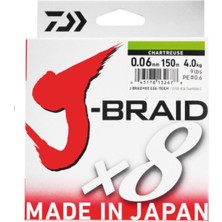 Daiwa J-Braid 8b Chartreuse 150M Ip Misina