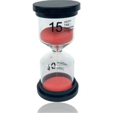 Casaba Hediyelik 15 Dakikalık Kırmızı Renk Kum Saati