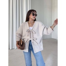 Chic Lumi Kadın Bağcık Detaylı Kaşe Ceket