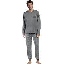 Ayyıldız 63183 Erkek Gri Pijama Takımı