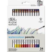 Winsor & Newton Studio Collection Watercolour Pencil Set (Metal Kutulu 24 x Sulu Boya Kalem)