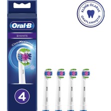 Oral-B 3D White Diş Fırçası Yedek Başlığı 4'lü Renkli Temizlik Özellikleri ile