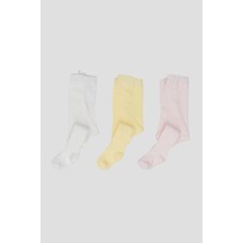 Defne Baby 3 Adet Pamuklu Kız Çocuk ve Bebek Külotlu Çorap