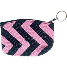 Casaba Hediyelik Desenli Bozuk Para Cüzdanı Anahtarlık Pembe