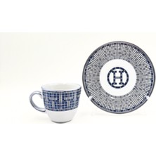 Mevlana Bazaar Hermes Mozaik 6'lı Kahve Fincan Takımı