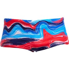 Funky Trunks Erkek Sidewinder Yüzme Mayosu - Wave Craze (Erkek Sidewinder Trunk)