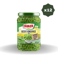 Tamek Bezelye Cam Kavanoz 670GR - (12 Adet)