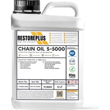 Restoreplus Chaın Oıl S-5000 | Sentetik Ester Matbaa Zincir ve Yağlama Sıvısı (5 Lt)