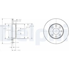 Delphi BG3567 Fren Diski On 569020 9195981 (2 Adet Fiyatıdır)