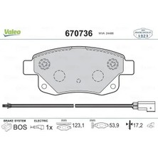 Valeo 670736 Arka Fren Balatasi 1371454 1433958 1530602