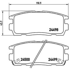 Fren Balata Arka Ikazlı Chevrolet Captıva (C100) 2.0 D 2006-2012 / Captıva (C140) 2.0 D 2012-2014 / Opel Antara 2.0 Cdtı A-T 2007- 19149904