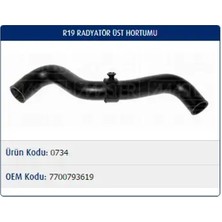 Master M0734 Radyator Hortumu Ust